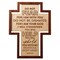 Dexsa Do Not Fear Inspirational Laser-Cut Wood Cross Plaque 7.5 inches x 10 inches
